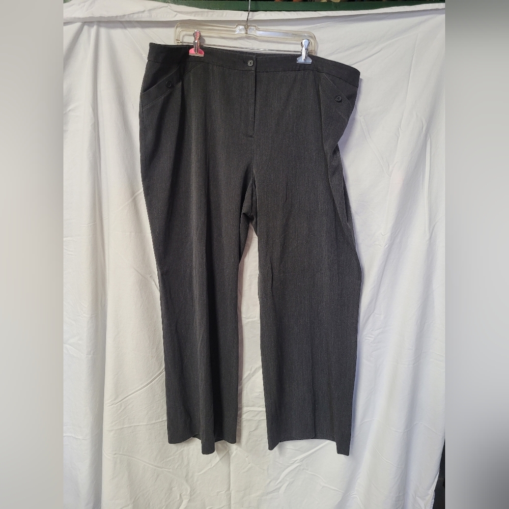 Lane Bryant Women's Classic Gray Pants 24 Tall
